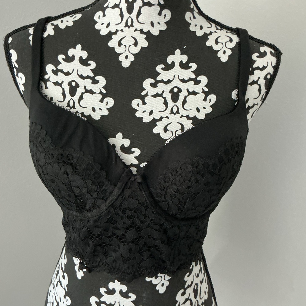 Victoria's Secret Black Lace Bra Sz 34D